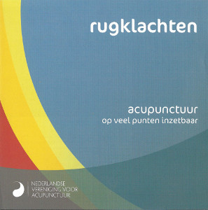 folder van acupunctuur en rugklachten