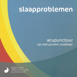 folder van acupunctuur en slaapproblemen