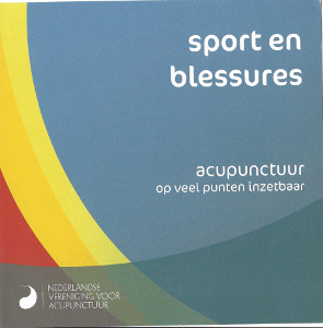 folder van acupunctuur sport en blessures